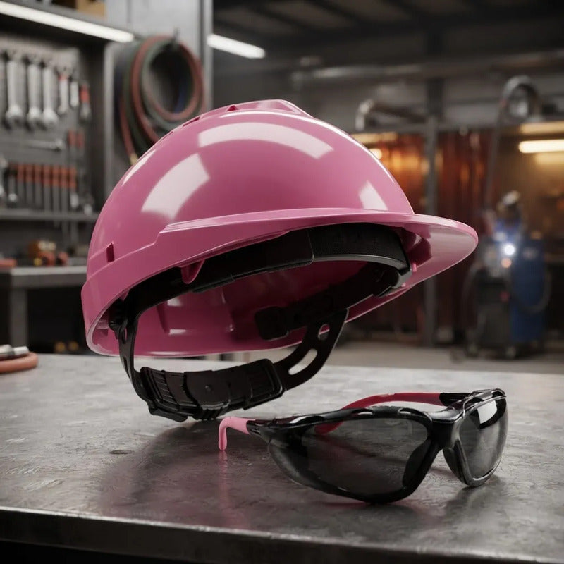 Casco De Seguridad Rosado Libus Y B Foam Rosa Getpro Rosa