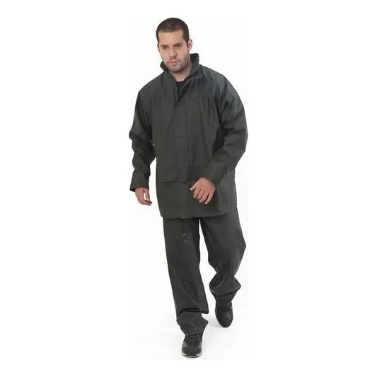 Traje Pu Ackerland + Botas Sin Puntas Verde Oscuro Xxl