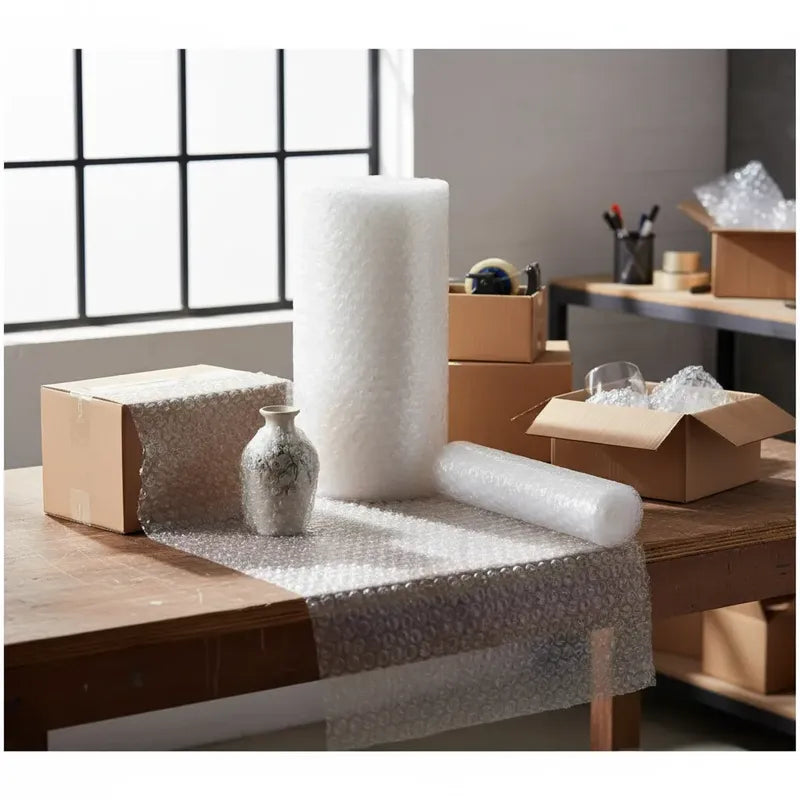 Rollo Plástico Burbujas 10 Mts X  1mtrs Blanco