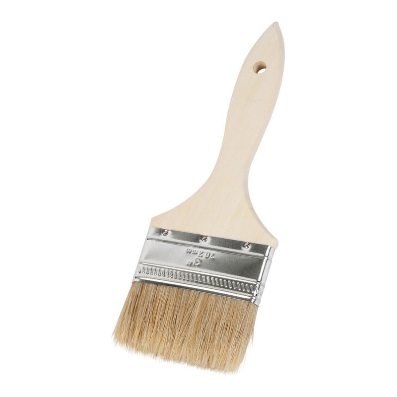 Brocha Para Pintar 3 Pulgadas  Mango De Madera /cerda