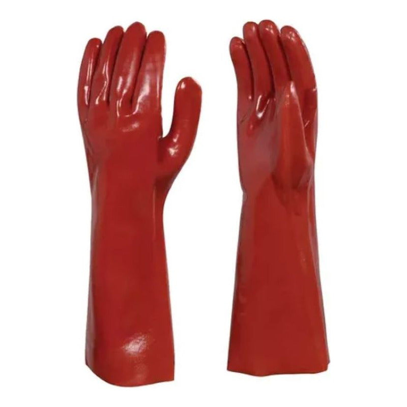 Guante Pvc Rojo 14 Pulgadas