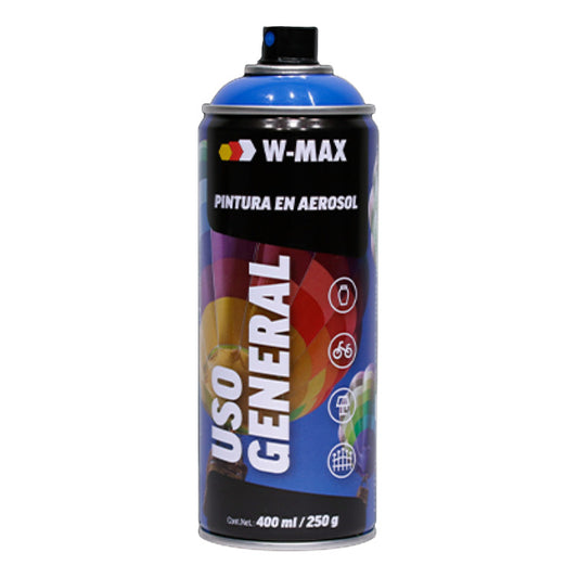 Pintura En Spray Azul W-max 400ml Uso General
