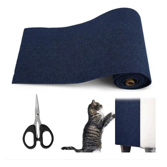 Protector De Sofá Adhesivo Rascador Gatos 30 X100 Oferta 2x1 Azul