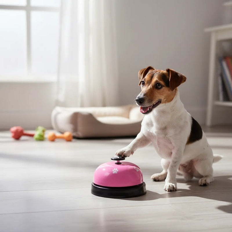 Campana De Entrenamiento Para Mascotas Perros Rosa