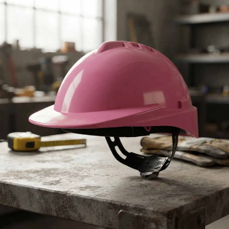 Casco De Seguridad Libus Rosado Milenium Class Rosa