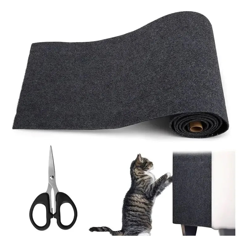 Protector De Sofá Adhesivo Rascador Gatos 30 X 60 Oferta 2x1 Negro