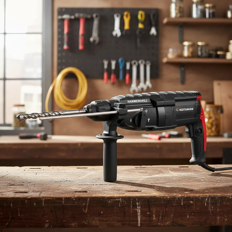 Rotomartillo Rk-26 Professional Con Percusión Negro 60