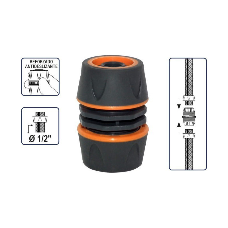 Reparador Unión De Manguera 1/2 Premium