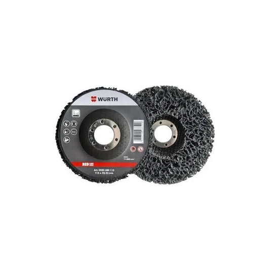Disco Removedor De Pintura De Nailon Wurth, 115 Mm X 22 Mm Gris