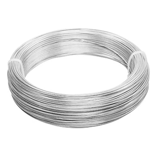 Alambre De Metal Calibre 14 Alambre Galvanizado 36.5 Mts Plateado