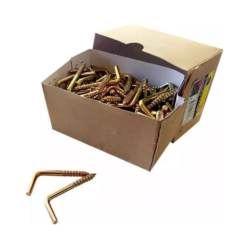 Tornillo Escuadra - Cáncamo L Zincado - 50x25x4,4mm - 144