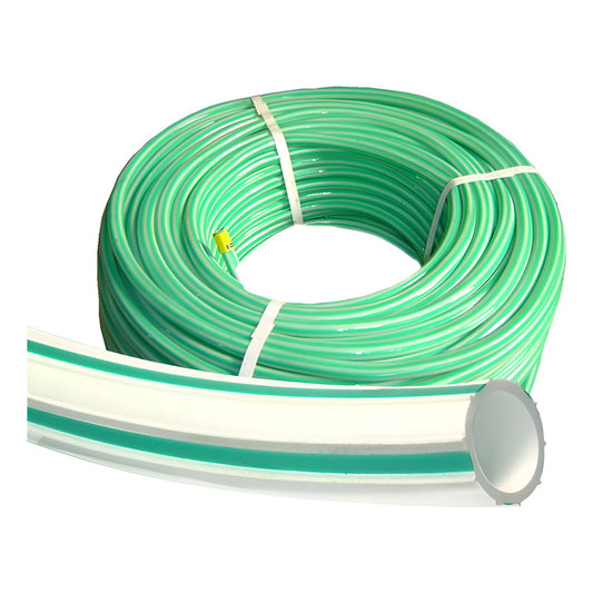 Manguera Standar Bicolor De 3/4  Blanca / Verde 100 Mts