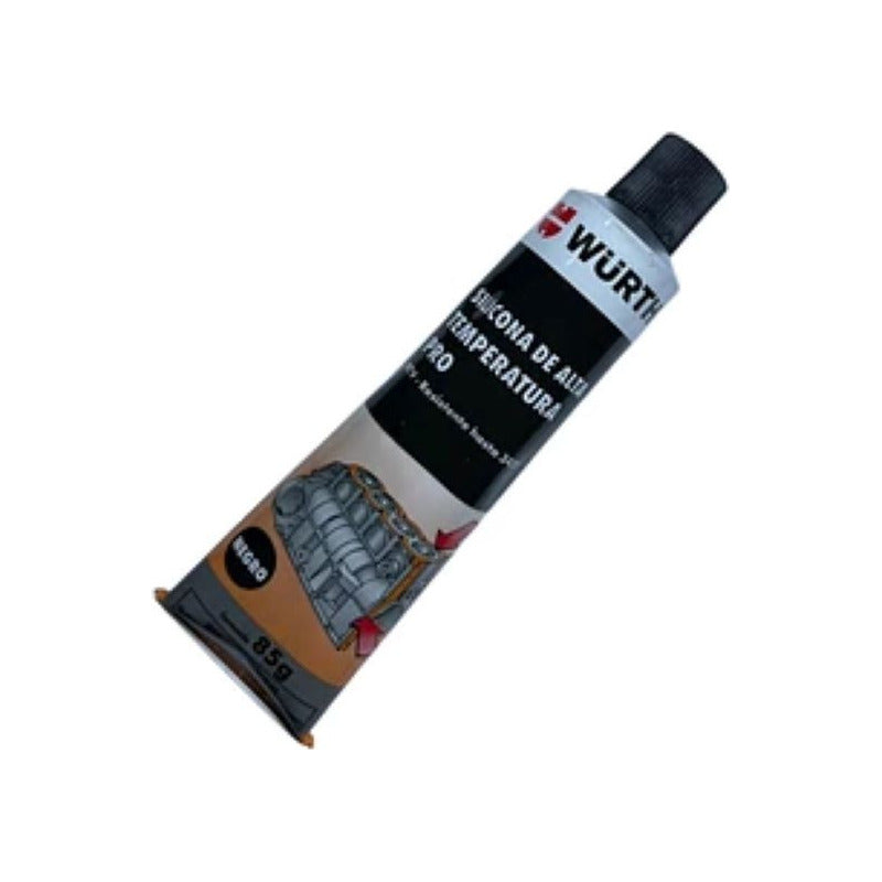 Silicona Alta Temperatura Negra Wurth