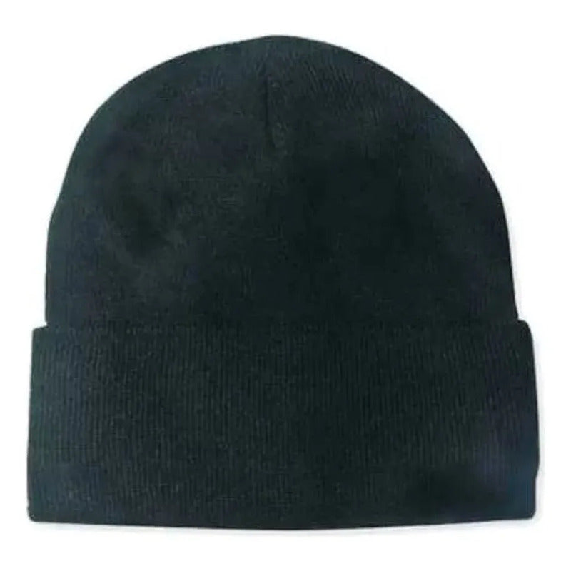Gorro Lana Invierno Forro Interno Tela Polar Oferta 2x1 Negro Única Lisa