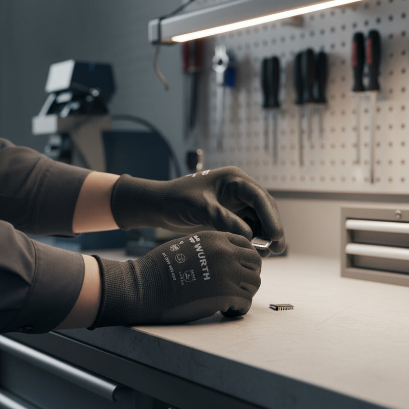 Guante Pu Microporo Negro Ecoline T10 Pack 36 Pares