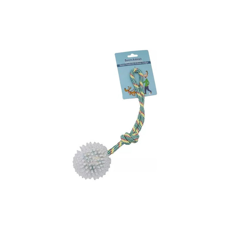 Juguete Para Perro Interactivo Con Cuerda Y  Pelota