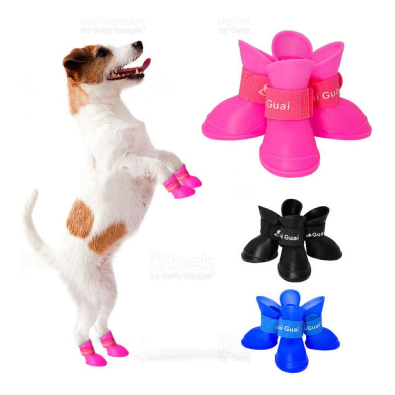Botas Zapatos Antideslizante Impermeable Mascota Perro  M