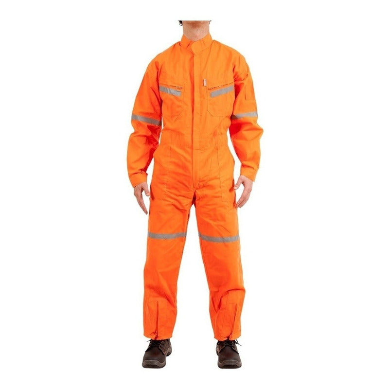 Overol Poplin Naranjo C/cinta