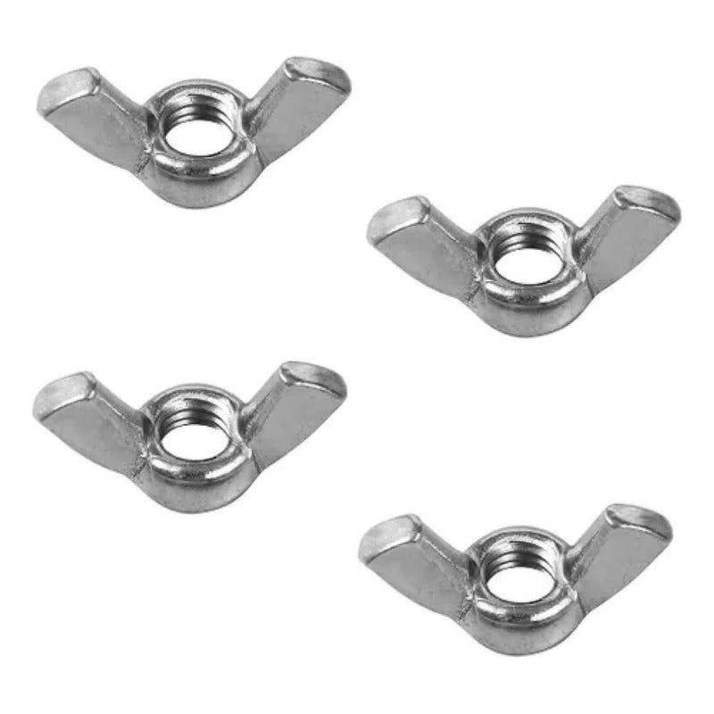 Tuerca Mariposa Zincada De 3/8. 100 Unidades.