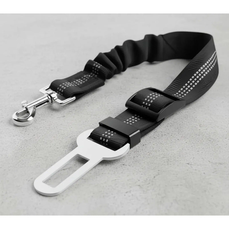 Cinturón De Seguridad Para Mascotas En Auto Arnes Oferta 2x1 Negro Única