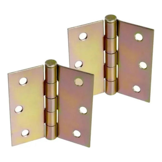 2 Bisagra Galvanizada 2pcs 4 Pulgadas Y Tornillos