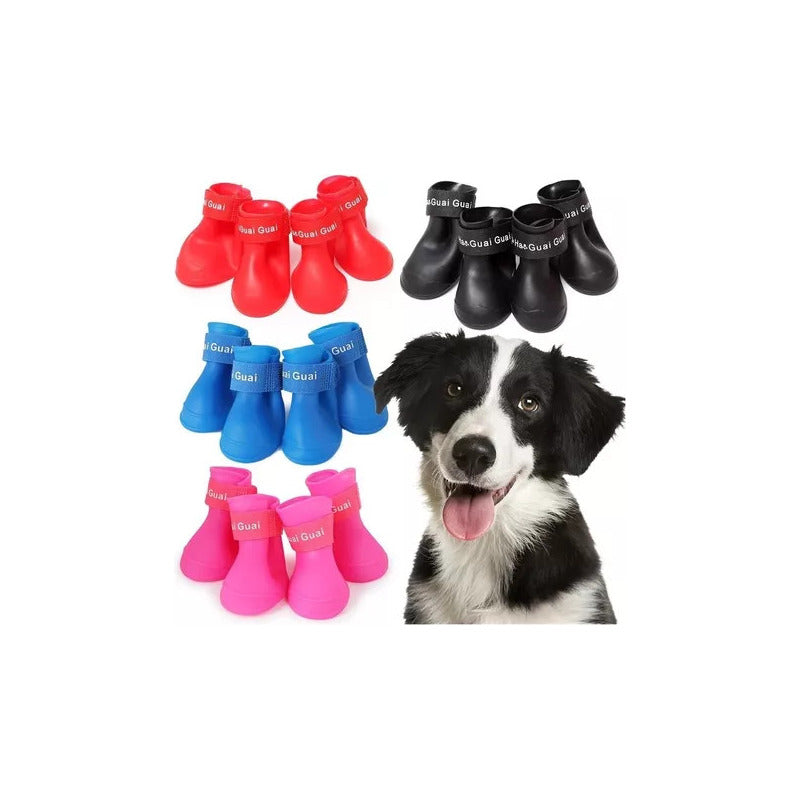Botas Zapatos Antideslizante Impermeable Mascota Perro  S