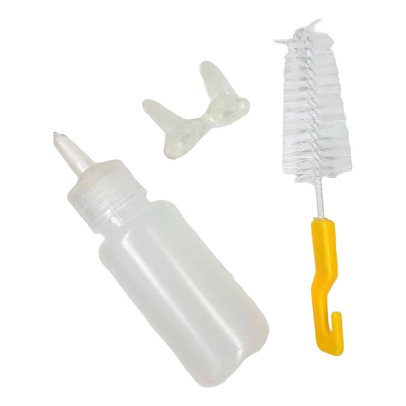 Set Biberon Mamadera Para Cachorros 60 Cc