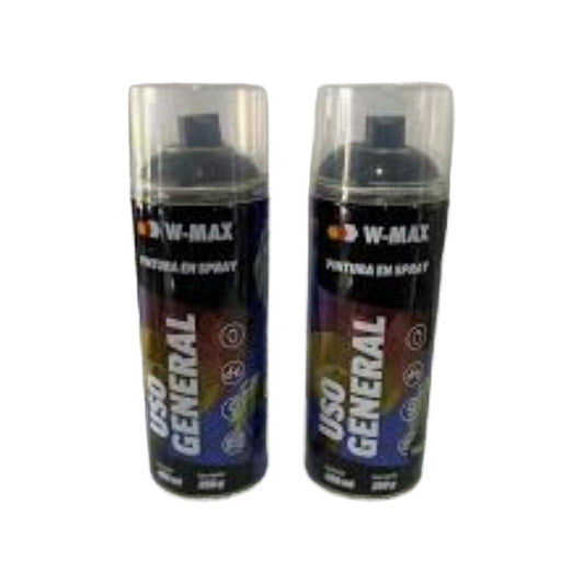 Pintura En Spray Negro Mate W-max 400ml Uso General