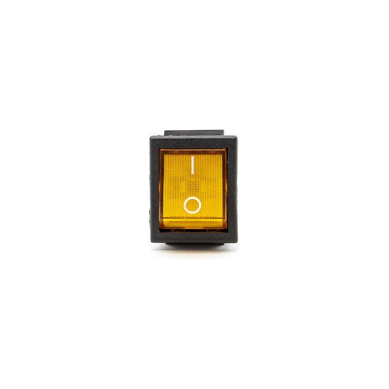 Interruptor Cuadrado Naranja 4 Pines 16 A 250vac Naranja