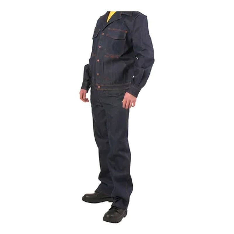 Slack Mezclilla, Ropa De Trabajo. Certificado. Azul Oscuro 48