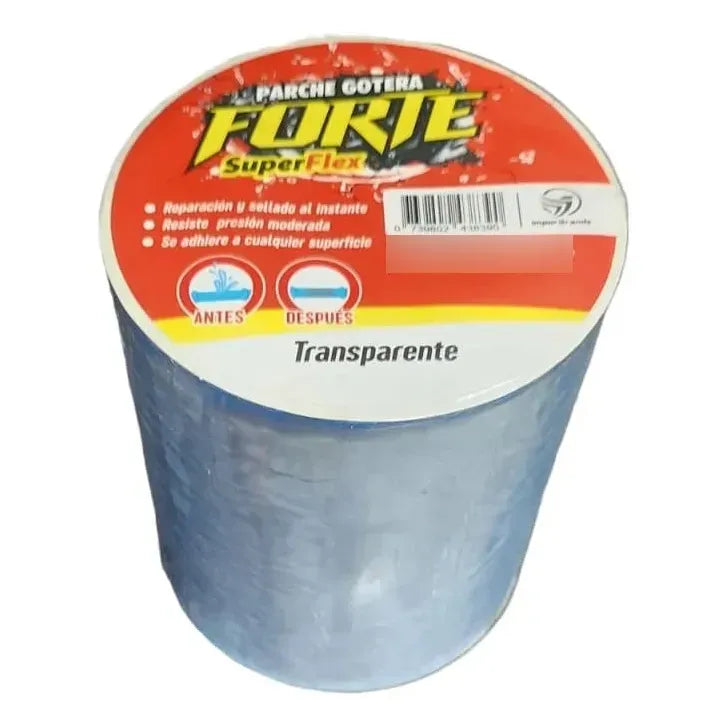 Cinta Parche Gotera Forte Transparente 10cms X 1,5mts Transparente