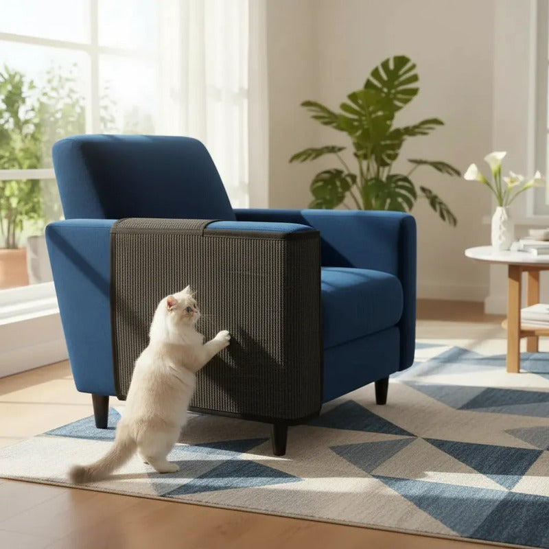 Protector De Sofá Adhesivo Rascador Gatos 30 X 60 Oferta 2x1 Gris Oscuro
