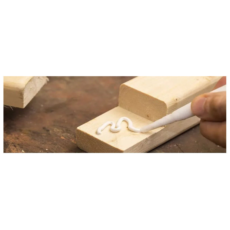 Cola Fría Madera Carpintero Rex Frasco Dosificador 1kg Blanco