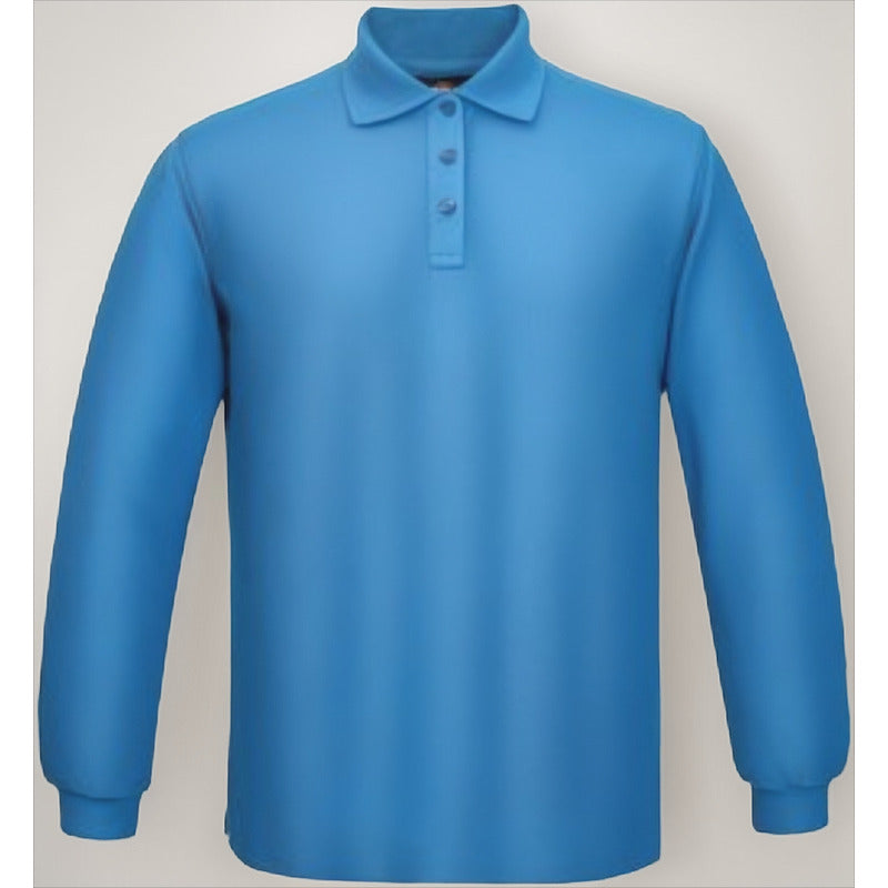 Polera De Trabajo Manga Larga Pique