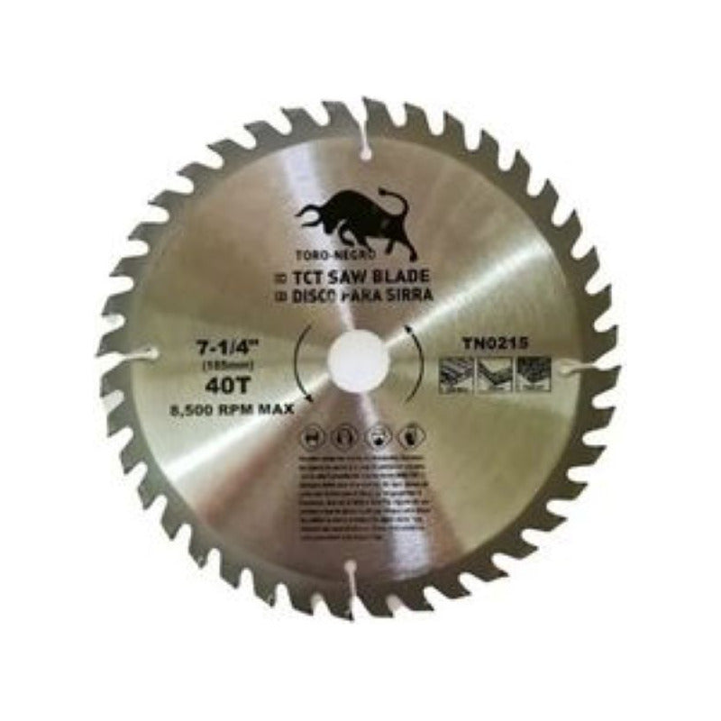 Disco Sierra Circular 7 1/4 Pulgada 40 Dientes Corte Madera