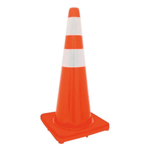 Cono De Seguridad Fabricado En Pvc Flexible De 28 PLG.