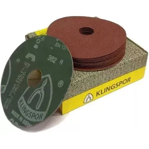 Disco Lija Grano 80 Klingspor. 5 Unidades Rojo