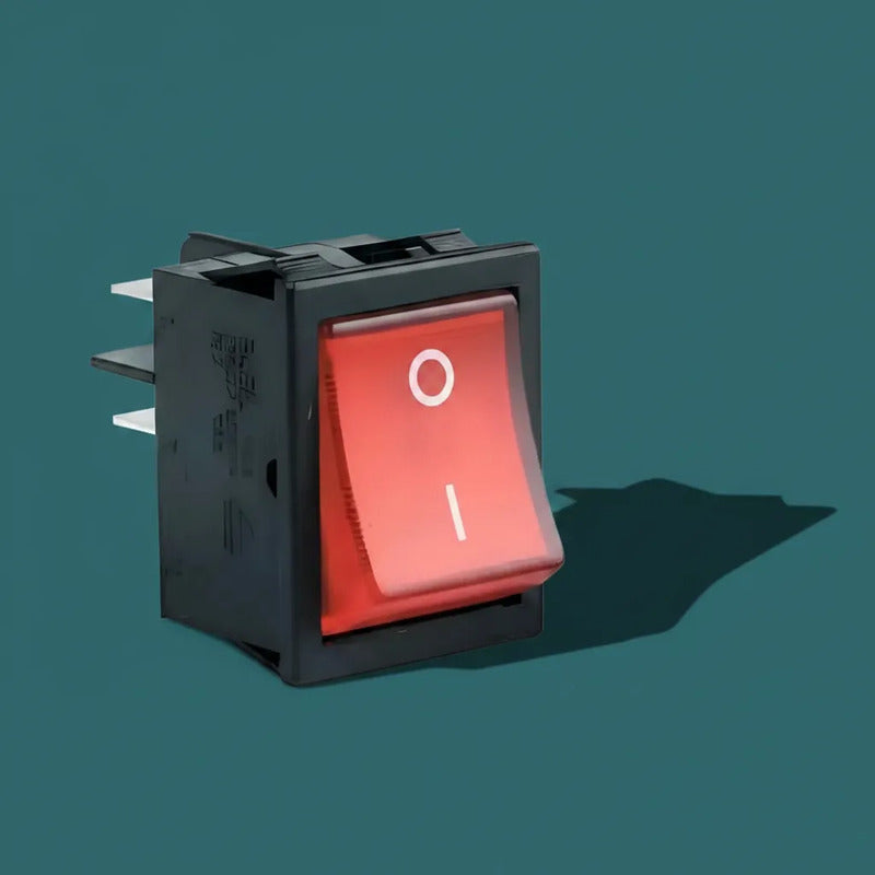 Interruptor Cuadrado Rojo 4 Pines Oferta 2 X1 Rojo