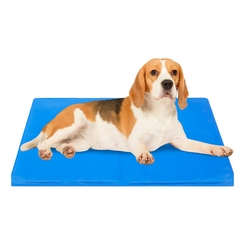 Manta Refrescante Para Perros 90x50 Cm Roro Talla L Colchon Perro Azul Oscuro Sin Diseño