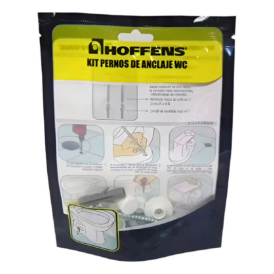 Kit Pernos De Anclaje Wc Hoffens - Fijación Segura