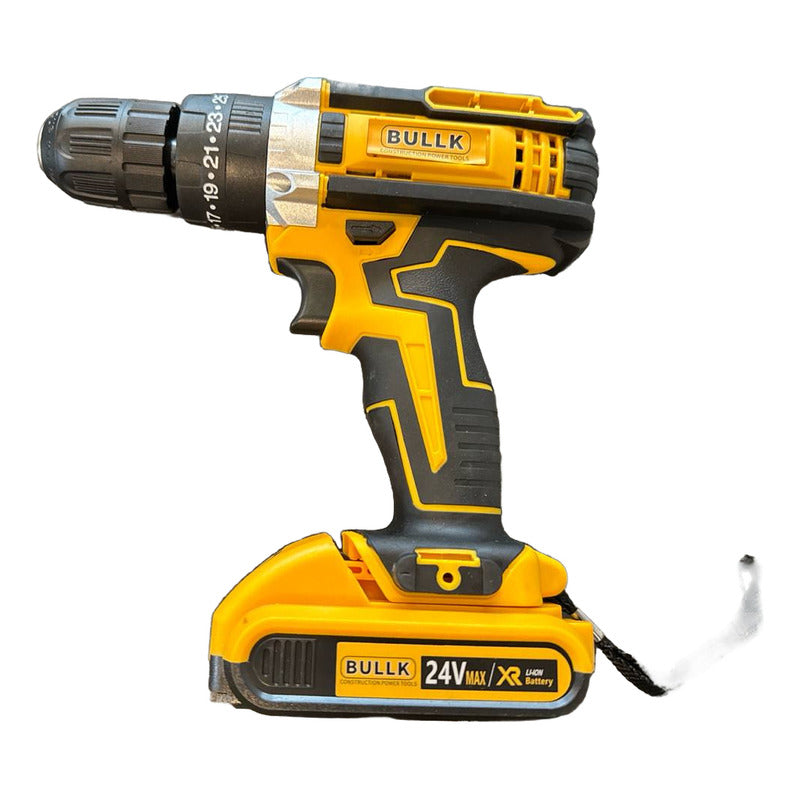 Kit Taladro Inalámbrico Bullk 24v Con Accesorios
