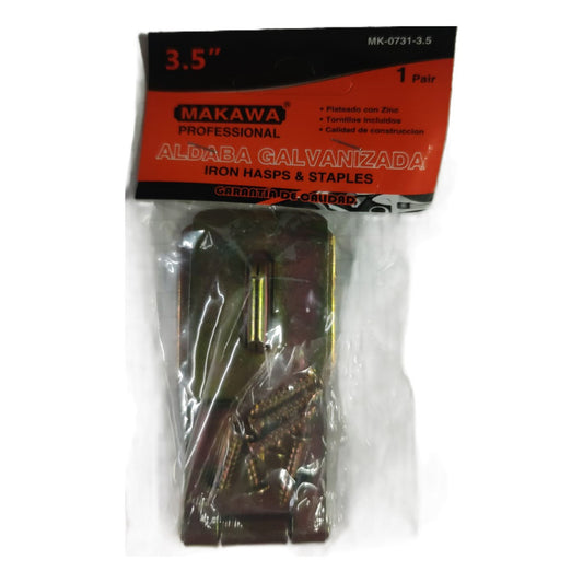 Aldaba Galvanizada Makawa 3.5 Pulgadas