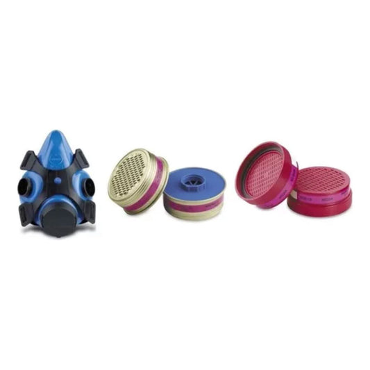 Respirador Masprot P100 Con Filtros Para Polvo Y Particulas