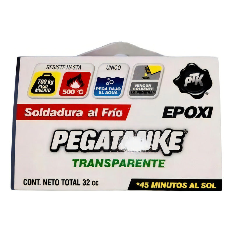 Pegamento Líquido Pegatanke Epoxi Transparente No Tóxico