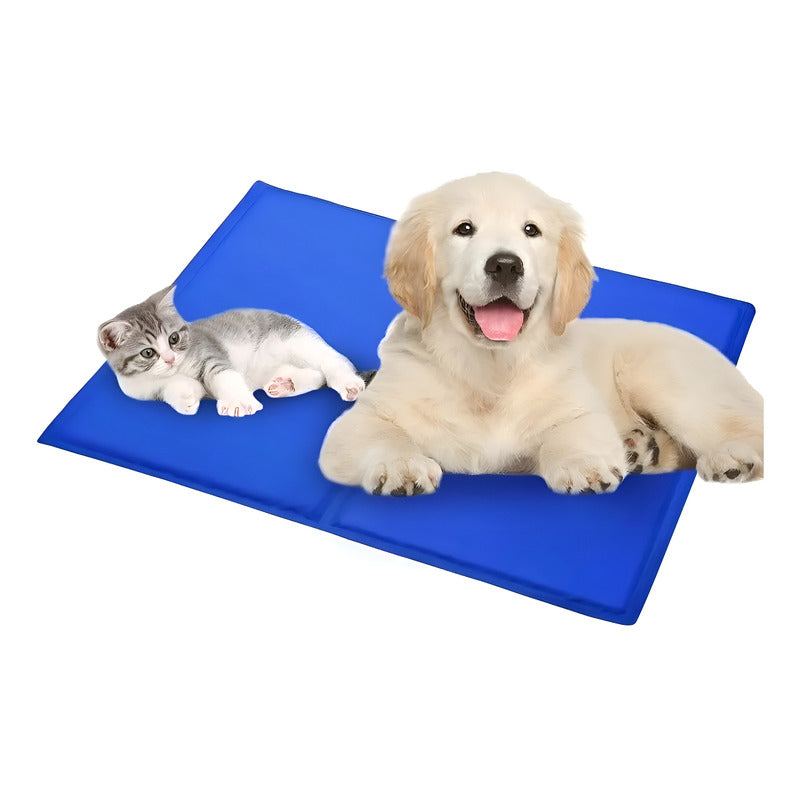 Manta Refrescante Refrigerante Mascotas Perros Gatos 40x50cm Azul