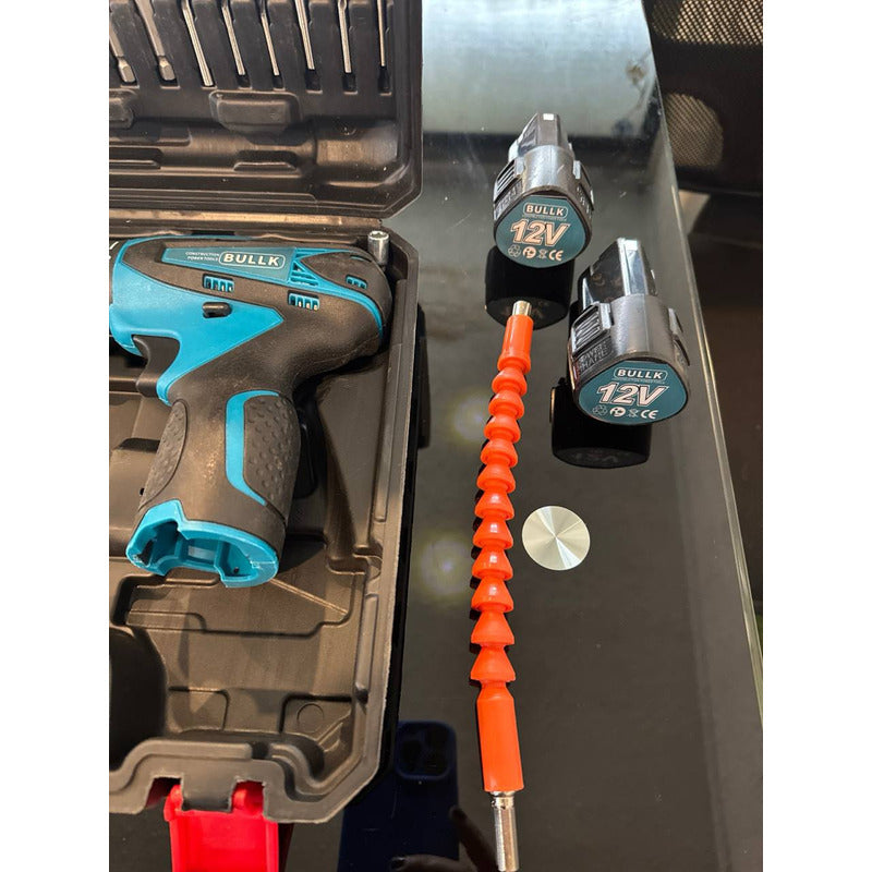 Kit Taladro Inalámbrico Bullk 12v Con Accesorios