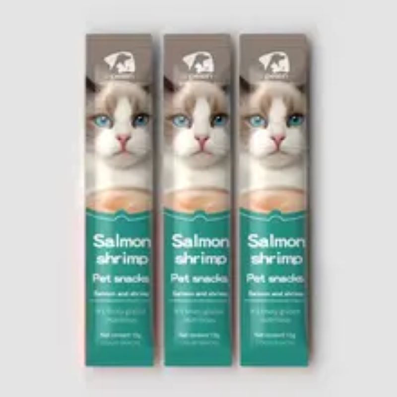 Snack, Golosinas, Comida Húmeda Gatos Atún Salmón Pollo 3 Un