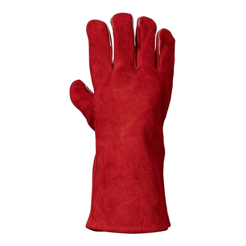 Guantes Descarne Soldador Rojo