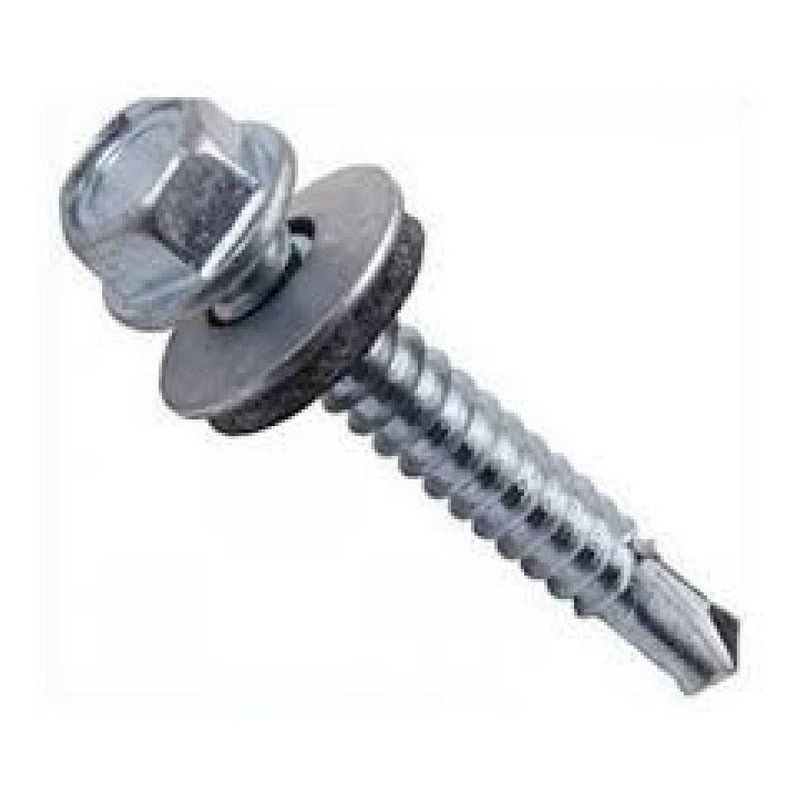 Tornillo Cabeza Hexagonal C/g Punta Broca 1/4x2.1/2 (100un)