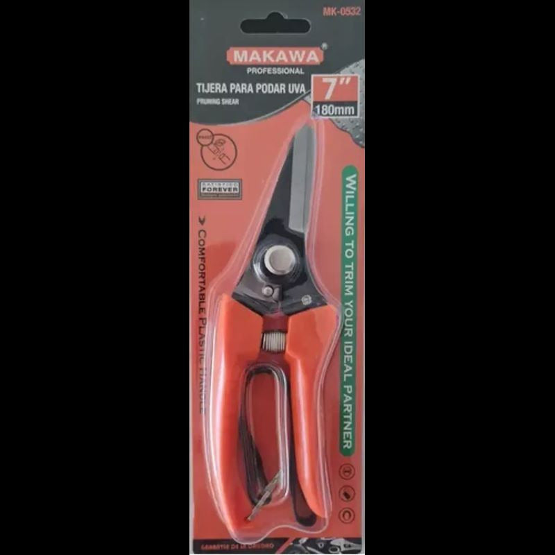 Tijera Para Podar Uva 7 Pulgadas Naranja Naranja